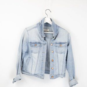 Denim Jacket with Copper-Colored Buttons